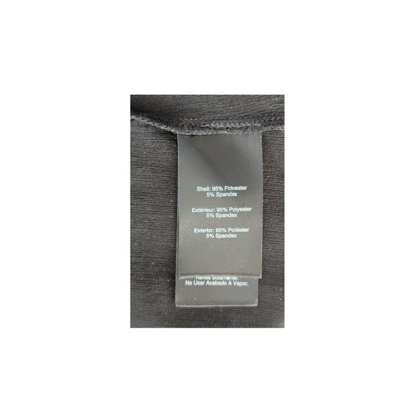 Donna Karan New York Metallic V-Neck Long Sleeve Top | Gold & Black | XS | NWT - Picture 6 of 9